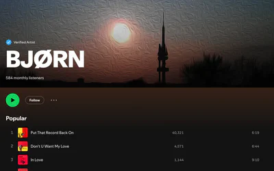 BJØRN @ Spotify